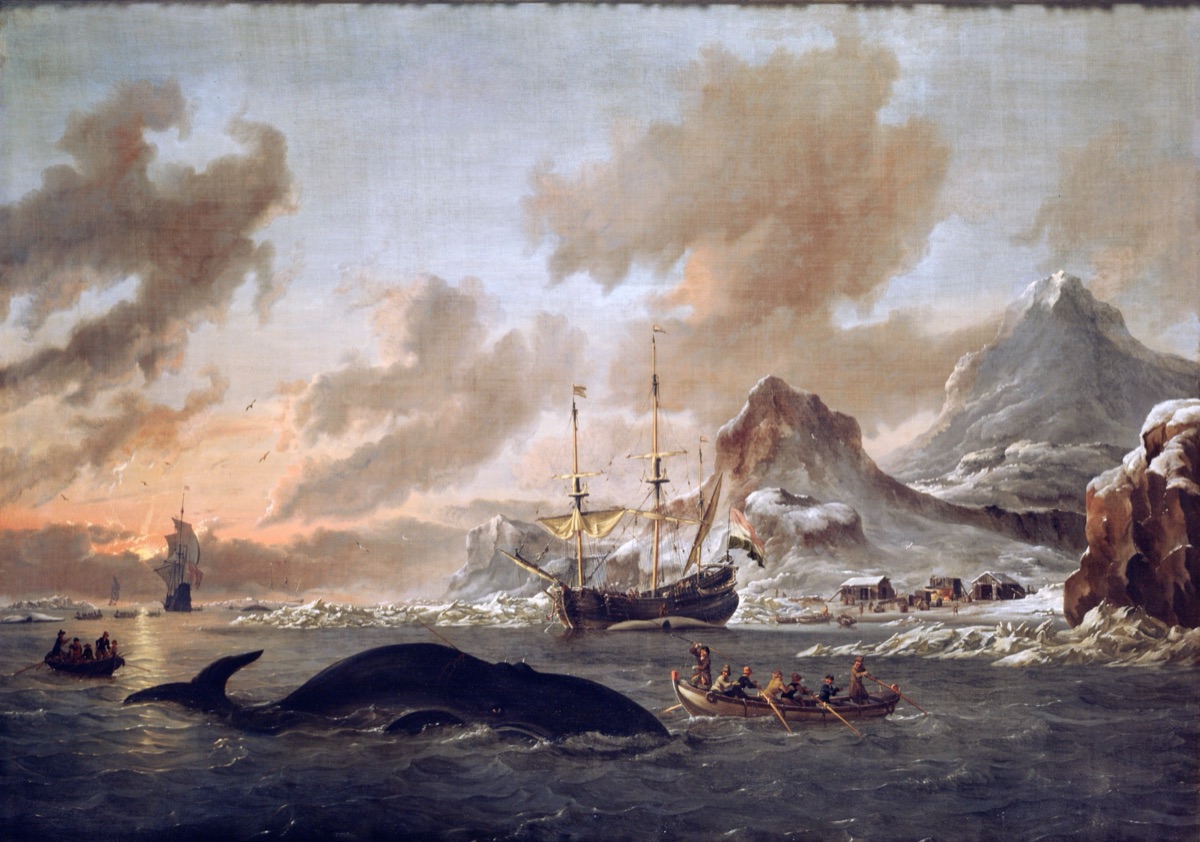 The Agency Industrial Complex, 2035 — Dutch whalers near Spitsbergen, Abraham Storck, 1690.
